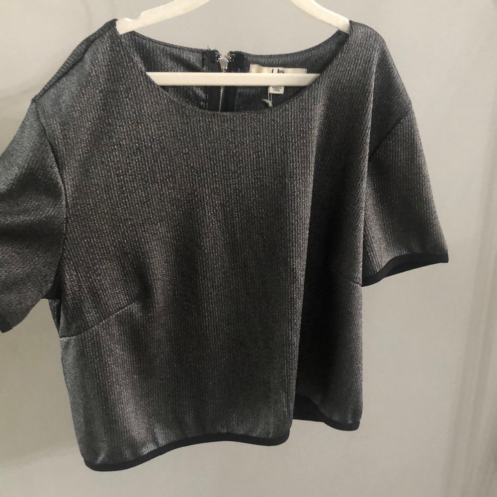 Metallic crop top